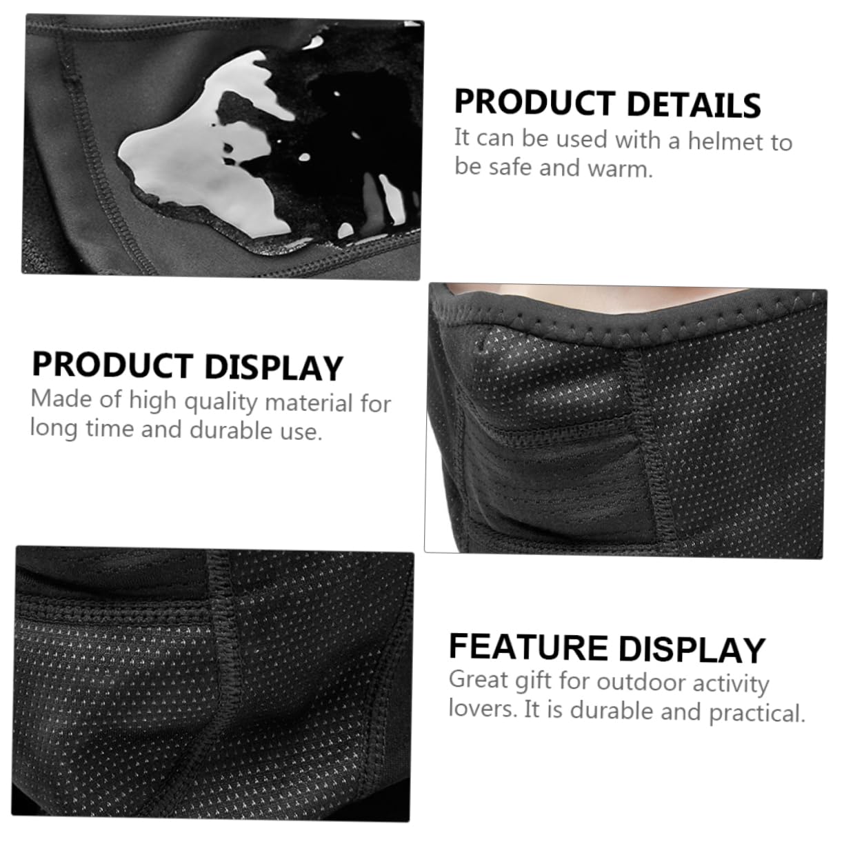 WHAMVOX Riding Mask Face Guard Ski Mask Skull Balaclava for Men Multi-purpose Face Cover for Outdoor Use