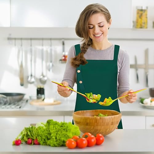 Miniatura 7 de Delantal ajustable con lazos largos para mujeres y hombres, delantal de chef grande con bolsillos, impermeable, cocina, hornear, restaurantes,