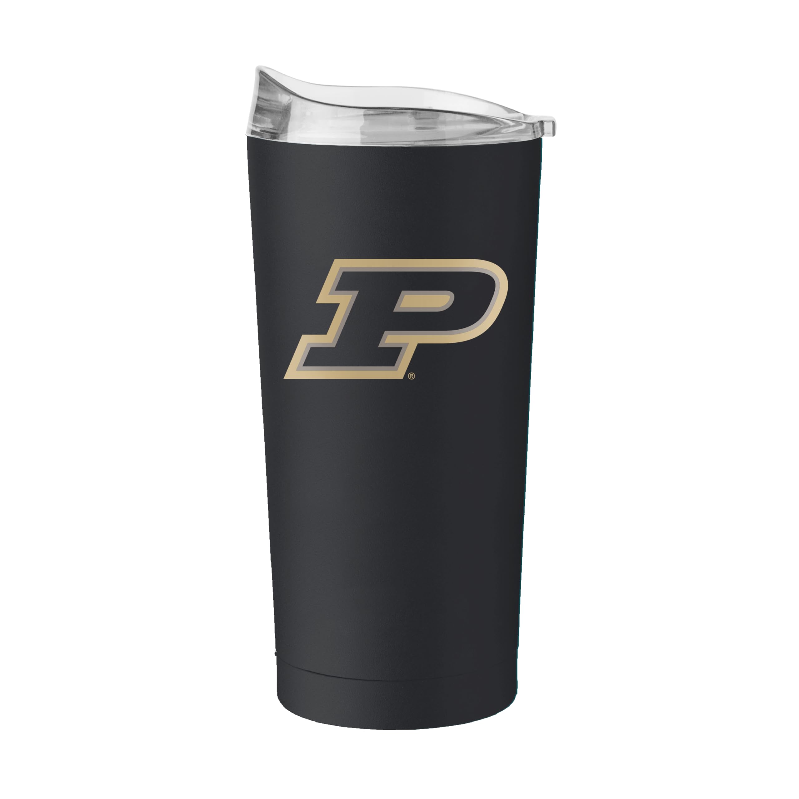 Logo Brands NCAA 20 oz Powder Coat Stainless Tumbler -Double-Wall Insulated Everday Tumbler for Hot or Cold Drinks, High Lip Lid, Team Color