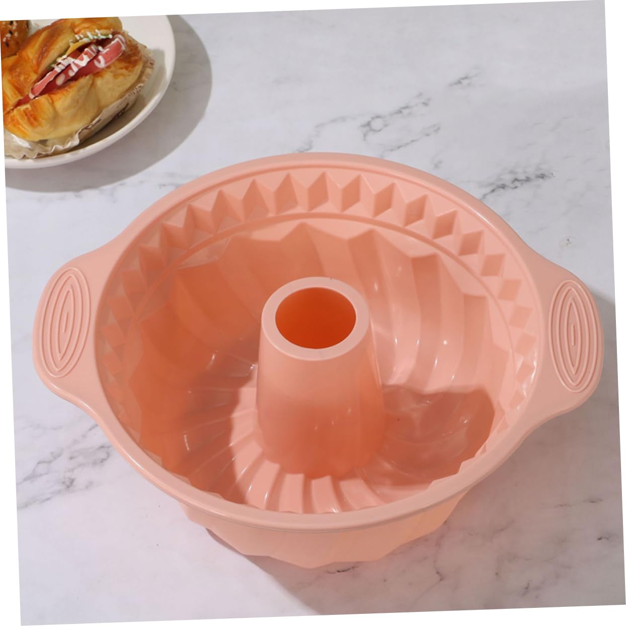 Mikikit 3piezas Molde Redondo De Silicona Antiadherente para Hornear Molde para Pasteles De Tubo Acanalado Herramientas para Hornear Pasteles para Mousse De Casa