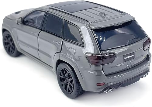 Miniatura 4 de Grand Cherokee Trackhawk - Auto de juguete fundido a presión a presión a escala 132, vehículo SUV de metal fundido de aleación de zinc, sonido