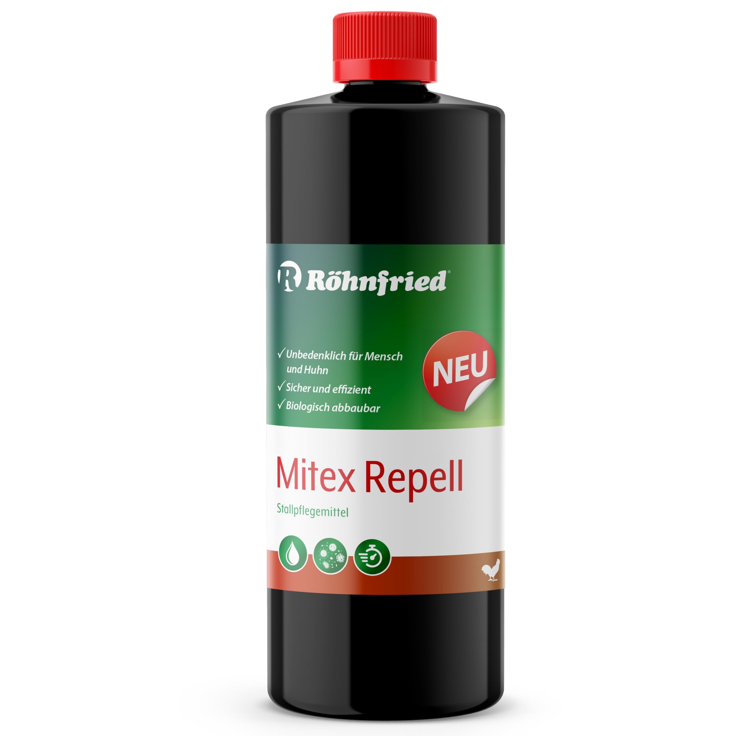 Röhnfried - Mitex Repell 1000 ml - ungünstiges Stallklima für Milben - Milbenbefall in belasteten Ställen verringern - hygienischen Bedingungen für die Tiere nachhaltig zu unterstützen