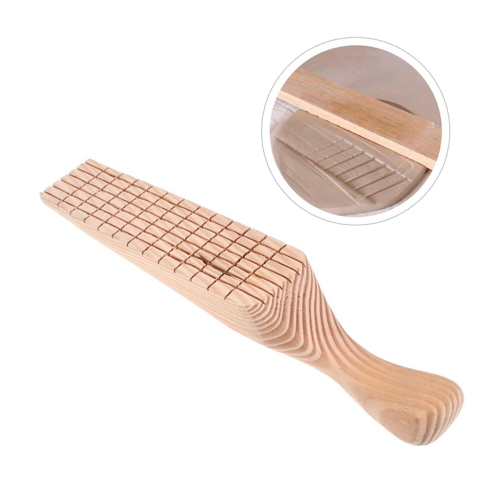 Veemoon De Arcilla Madera Natural Sin Pintura Suave Textura Clara Multifuncional