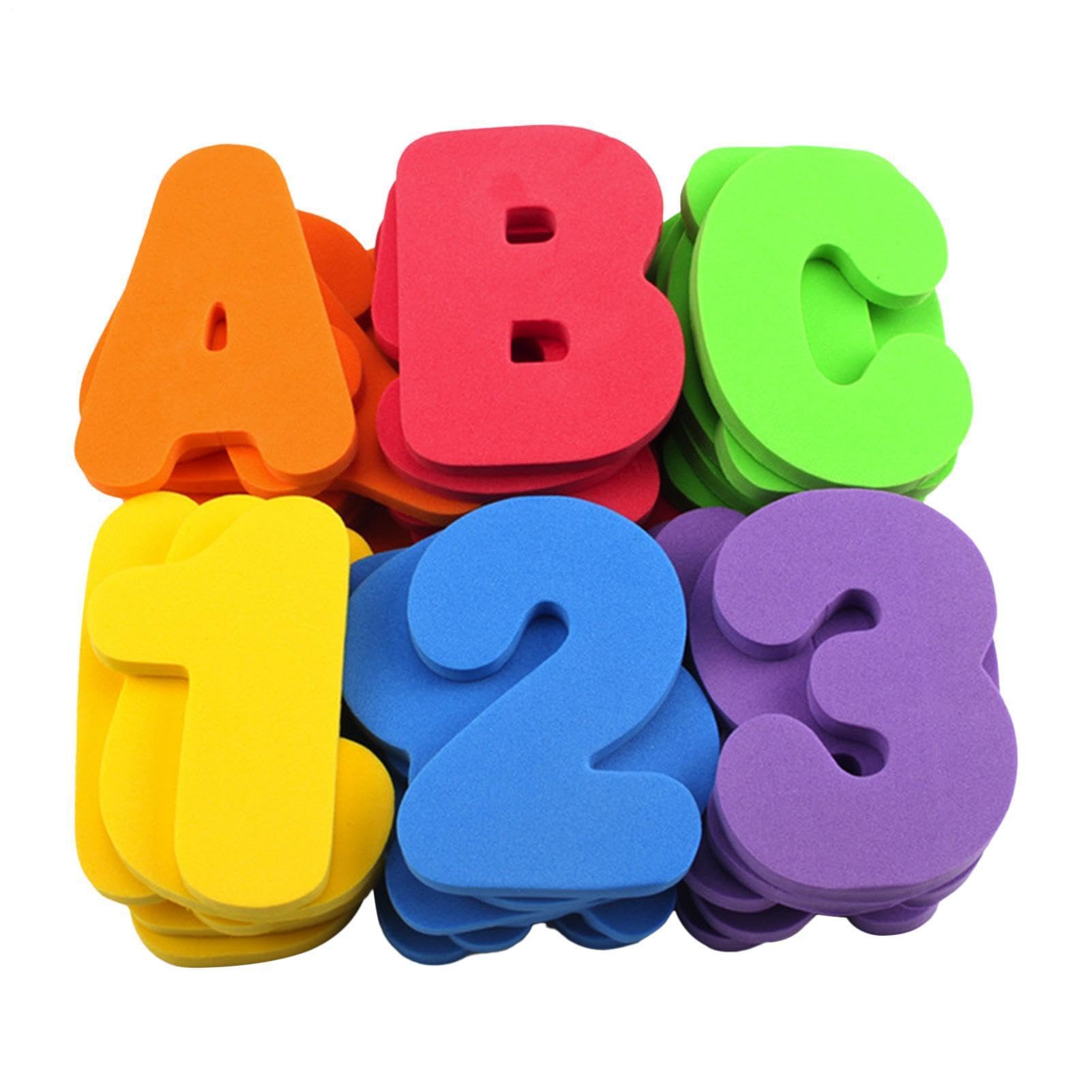 Bath Letter And Numbers - 36pcs Colorful Educational Foam Bath Letters,Removable Baths Alphabet Letters And Numbers | Educational & Fun A-bc Foam Baths & Shower Toys For 1-3 Ba-by & Toddleers
