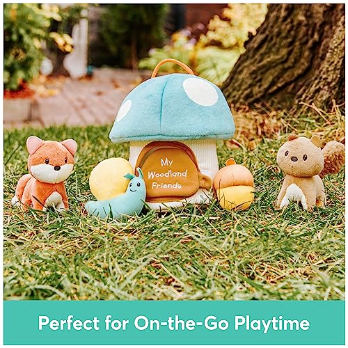 Image of Baby GUND Play Soft My Woodland Friends 5-Piece Plush Playset with Rattle, Squeaker & Crinkle Plush Toys, Sensory Toy for Babies & Newborns, 7.5 inch