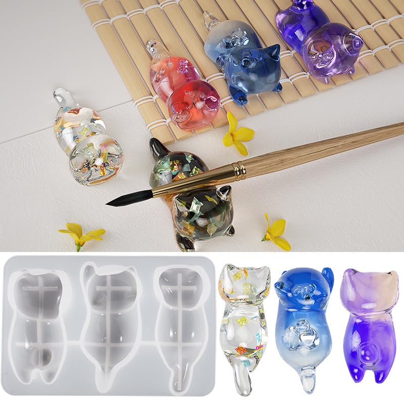 Amazon.co.jp: ねこ 箸置き シリコンモールド レジン シリコンモールド