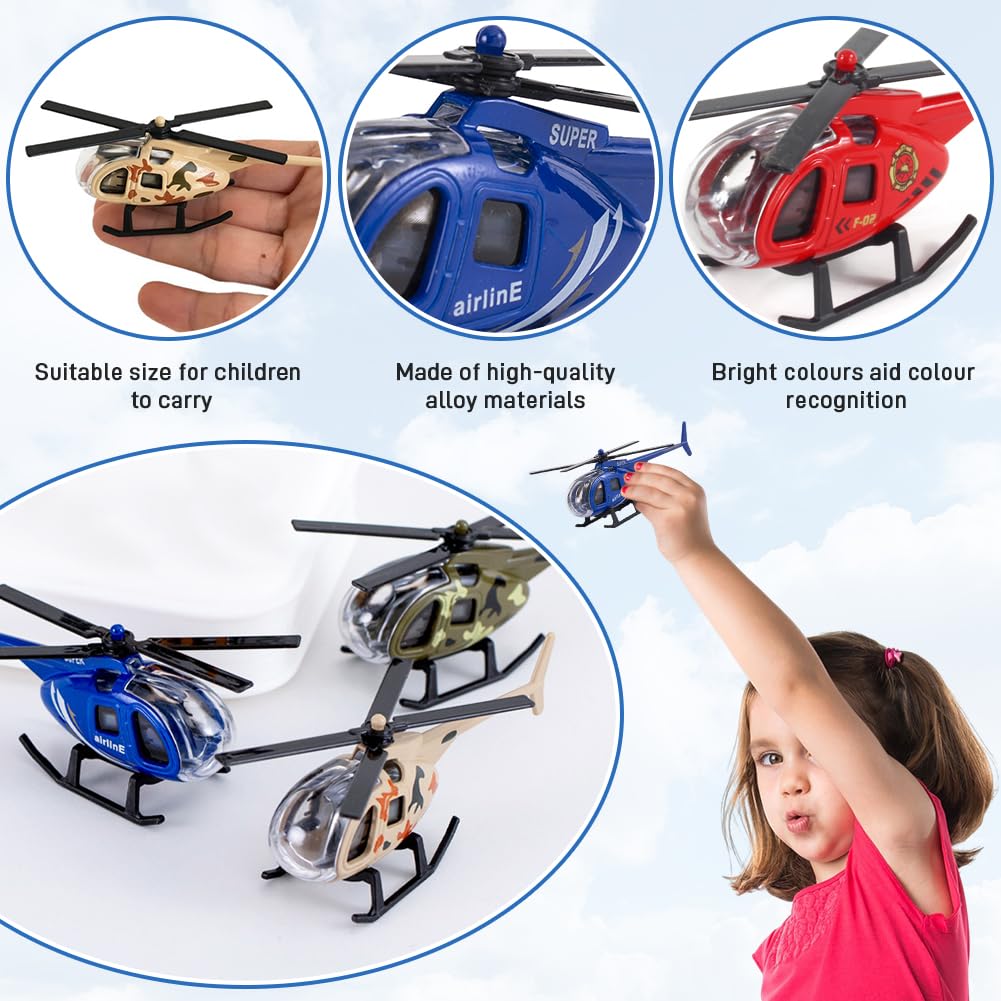 LEAN Toys Spielzeug-Hubschrauber Hubschrauber Flugz Produktbild-Vorschau 13