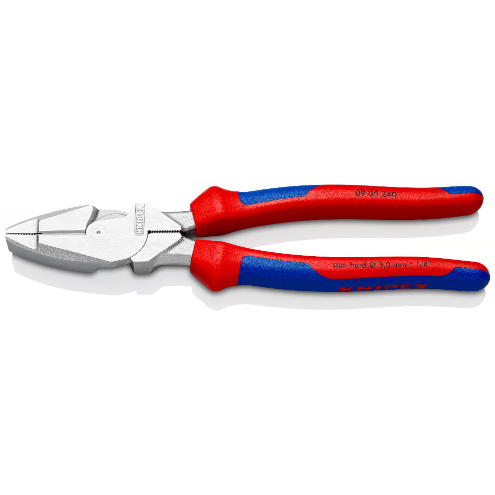 KNIPEX Szczypce uniwersalne o zwiększonym przełożeniu Lineman's" model amerykański chromowany z osłonkami wielokomponentowymi 240 mm, 09 05 240