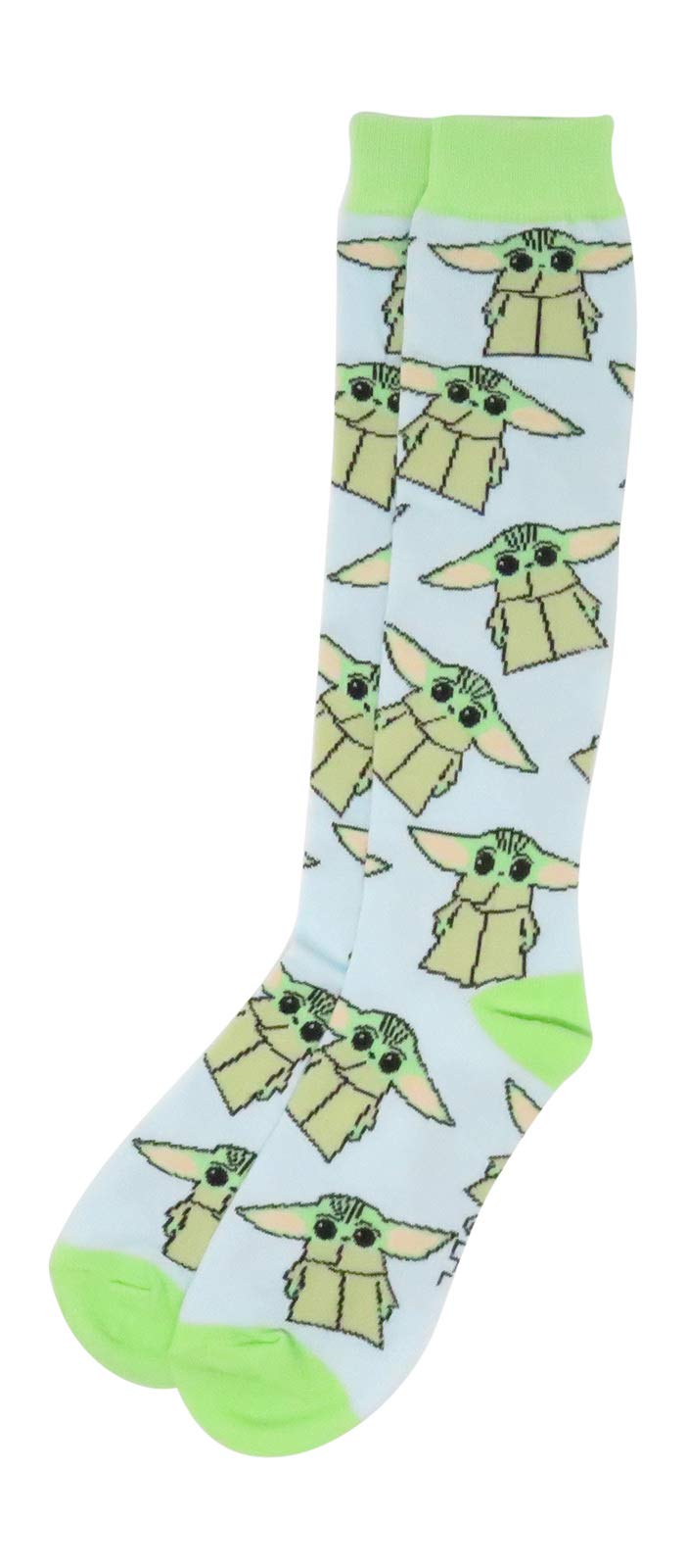 Hyp Star Wars The Mandalorian Baby Yoda Standing Knee High Juniors Womens Socks