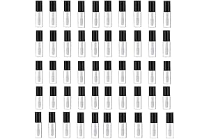 50 Pack Clear Empty Mini Lip Gloss Tubes
