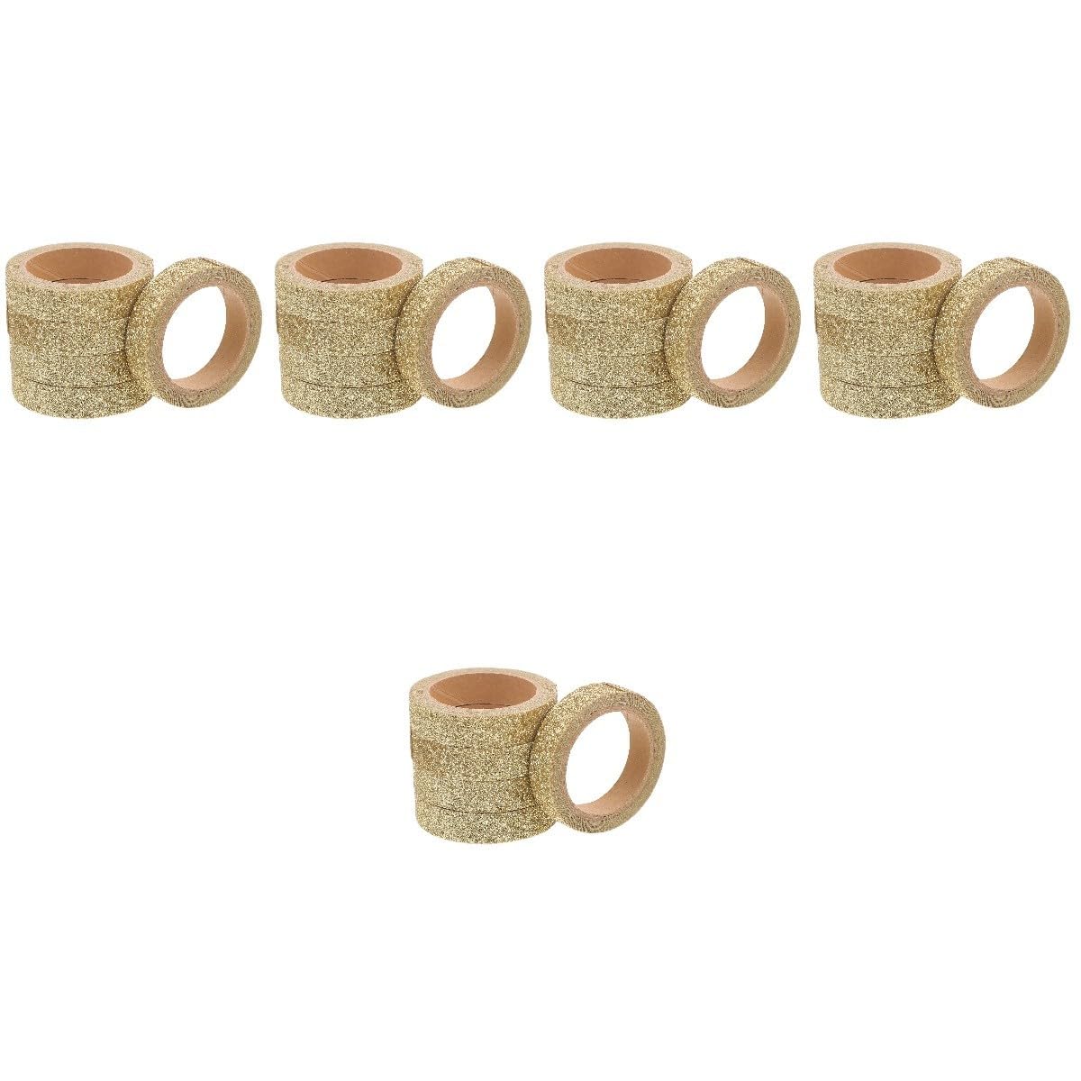 STOBOK 25rollos Cinta Washi Brillo Cinta Para Manualidades y Scrapbooking Para y Decoraciones De Fiesta
