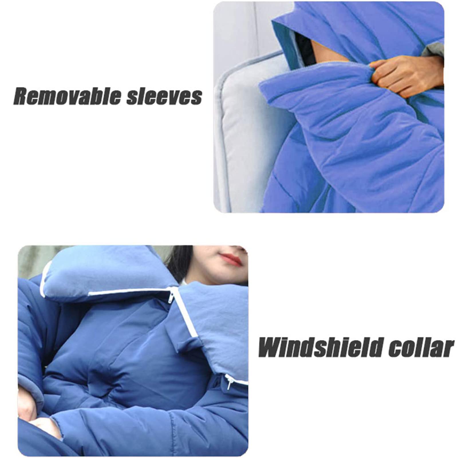 Manta Impermeable para Silla de Ruedas, Funda térmica para Silla de Ruedas de Invierno, Resistente al Viento, Plegable y con Cremallera, Ideal para Pacientes y Personas Mayores en
