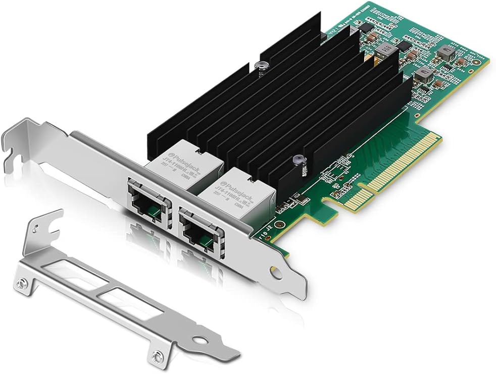 NICGIGA 10Gbe PCIe Carte Réseau Dual RJ45 Ports. Intel X540DA2/ X540