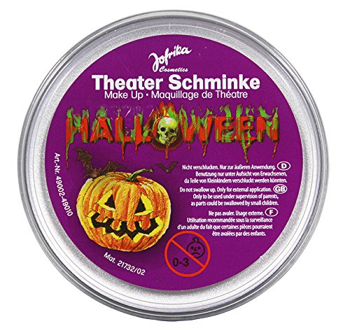 Jofrika 749010- Theaterschminke * hohe Deckkraft * Silber * Halloween Make up 25g