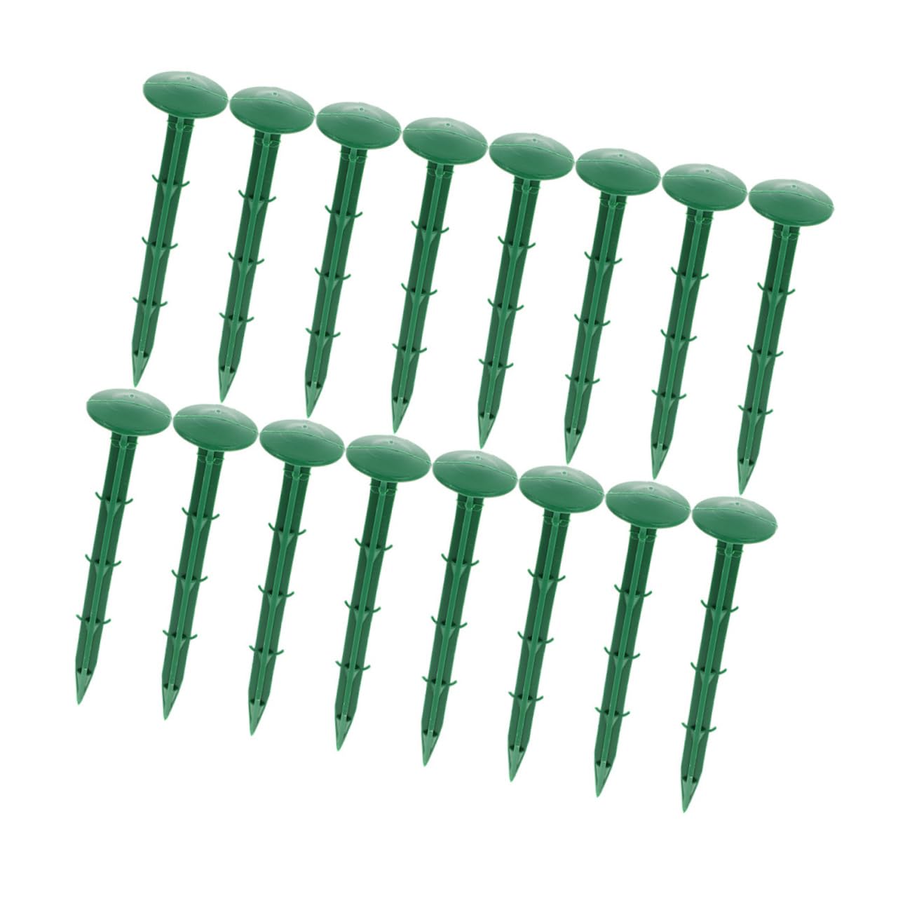 SUPVOX Picchetti in Plastica Verdi Resistenza 150 Pezzi Super Resistenza e Praticità Praticità per Fissaggio Telo Pacciamatura Giardino per Uso Quotidiano e Giardino