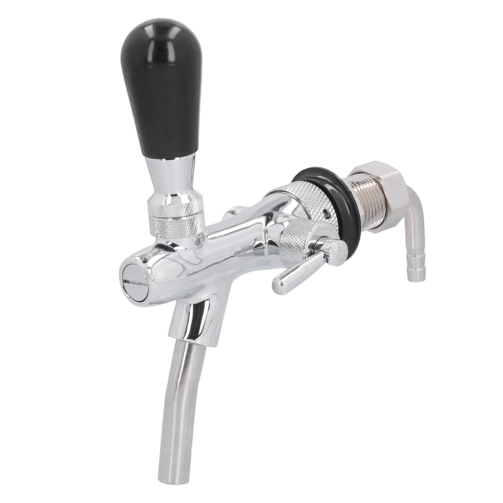 Duokon Grifo de Cerveza G5/8 Grifo de Barril de Flujo Ajustable de Acero