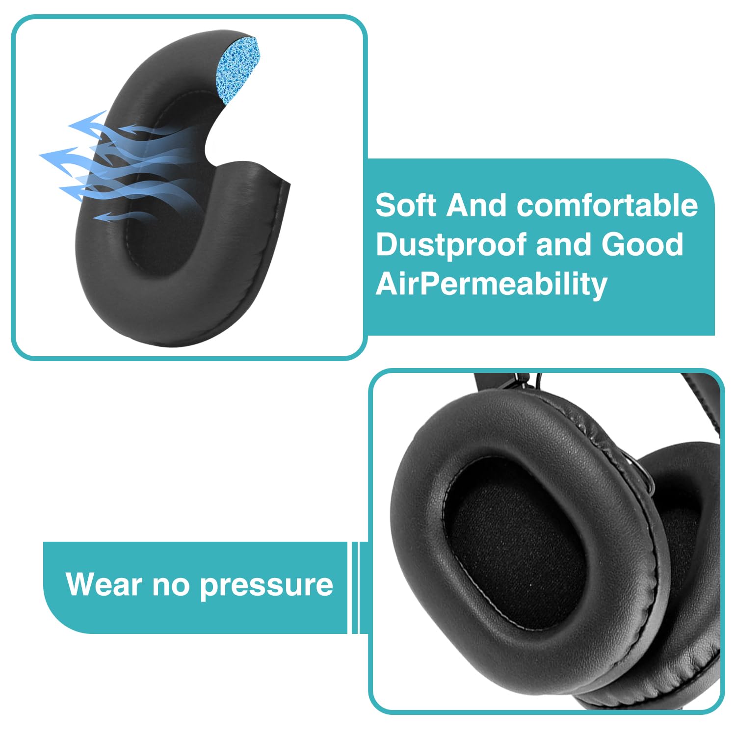 Amazon | Sony MDR-7506 交換用イヤーパッド、ヘッドホン交換用パッド