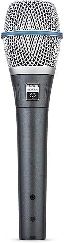 Micrófono condensador SHURE para manejar aplicaciones vocales, Plateado