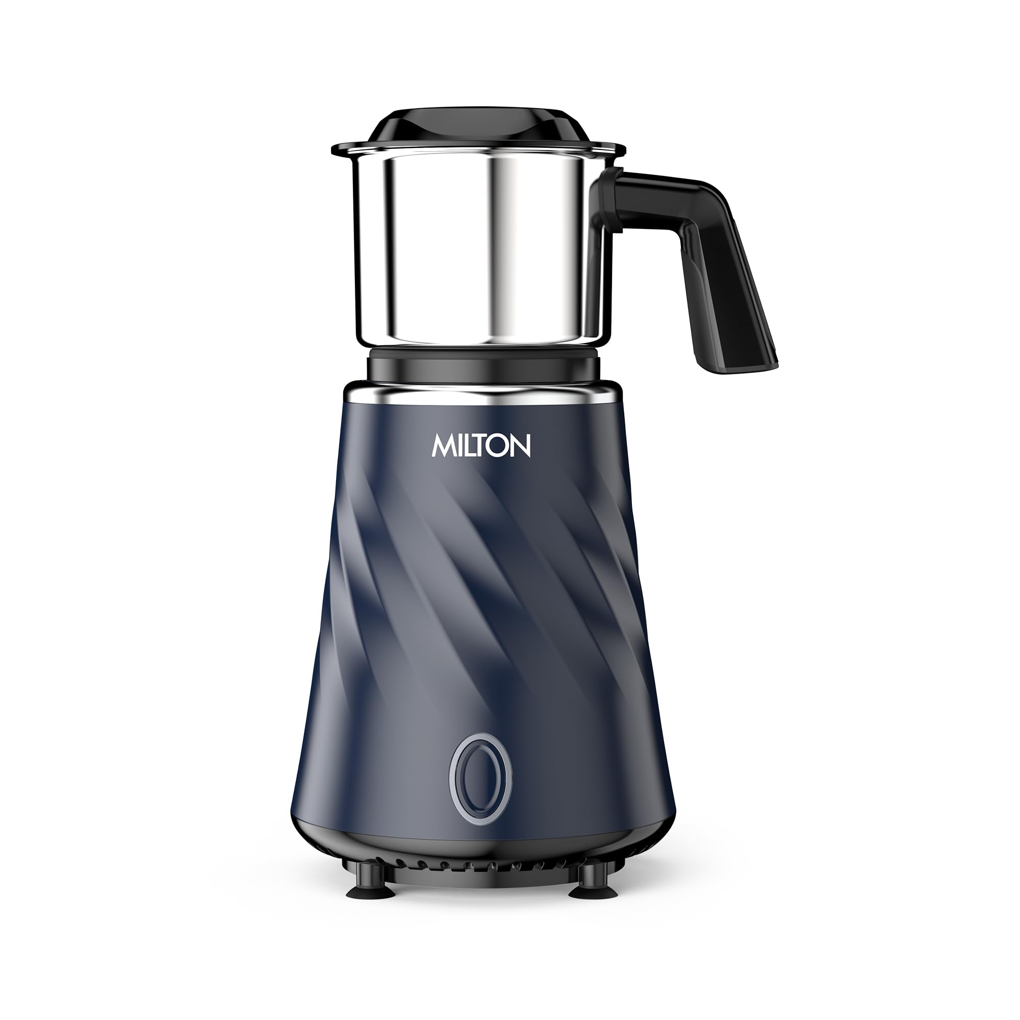 Milton Appliances Miniq Mini Mixer Grinder, ISI Certified, Over Load Protector, HTLV 350W Motor, 300ml SS Chutney Jar,Rust Resistant, Anti Skid Feet,Masala Grinder, Dark Blue-picture-21