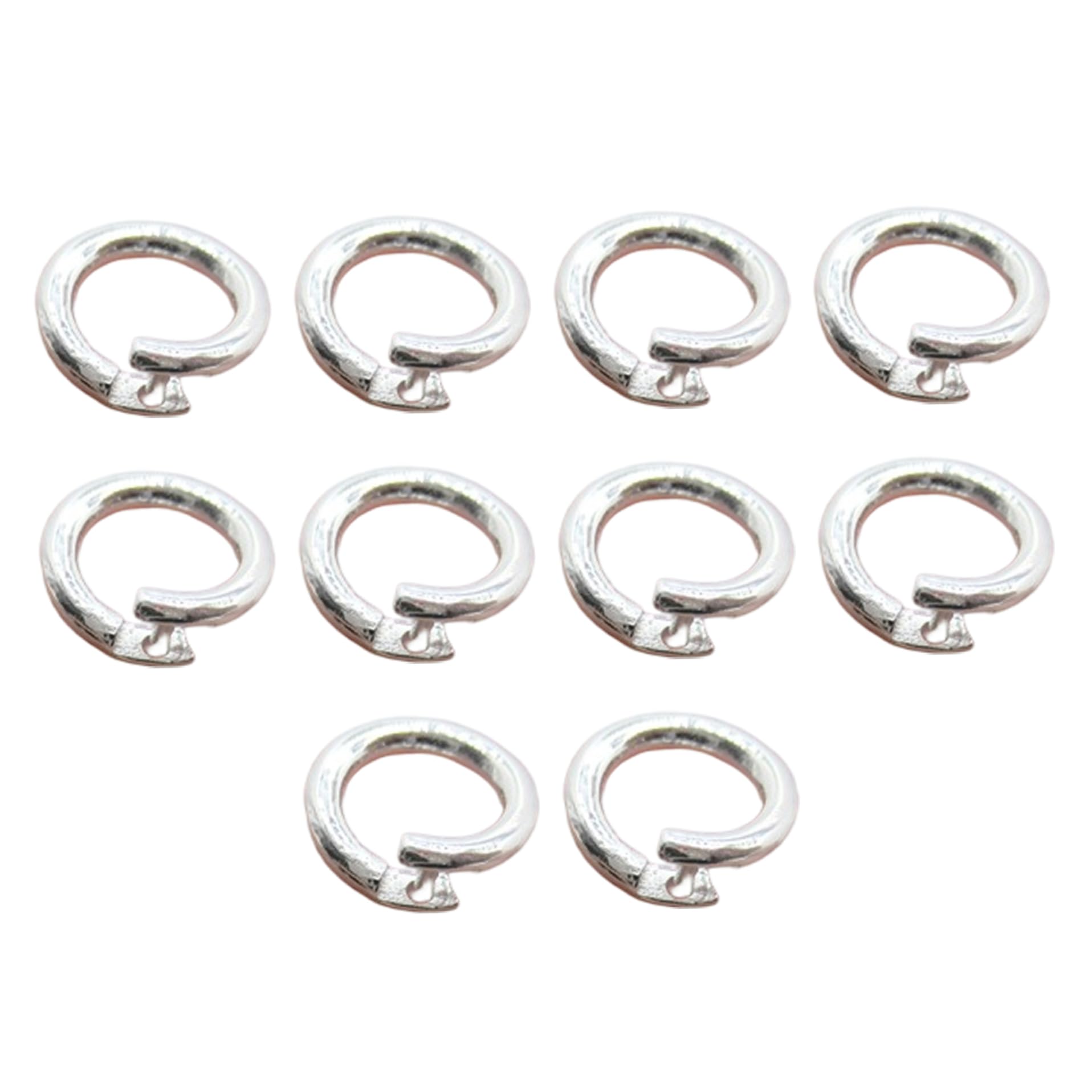 Anneaux de saut verrouillables en argent 925 de 6 mm contre la casse de bijoux