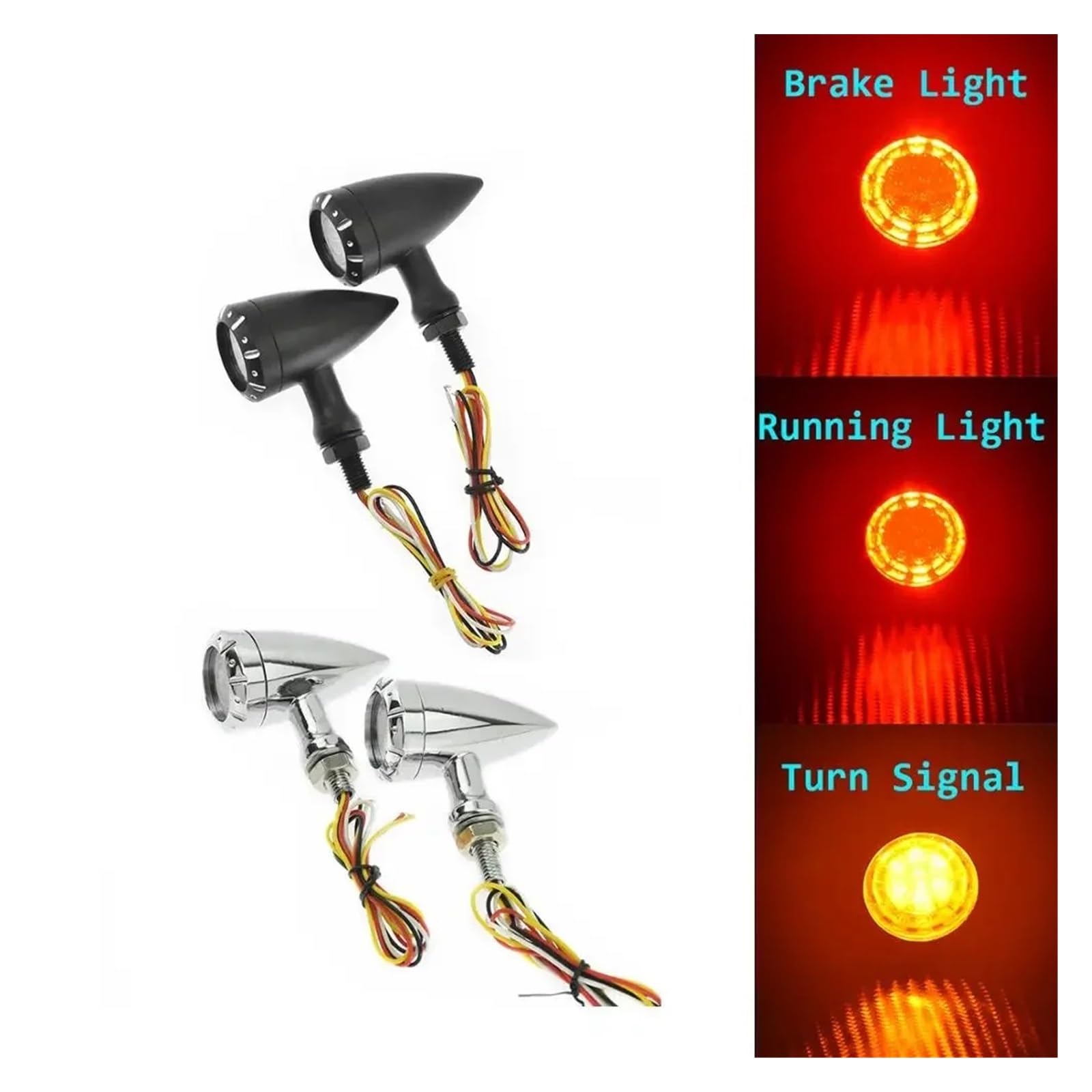 Indicatore direzione LED universale moto funzione Indicatoris Motos