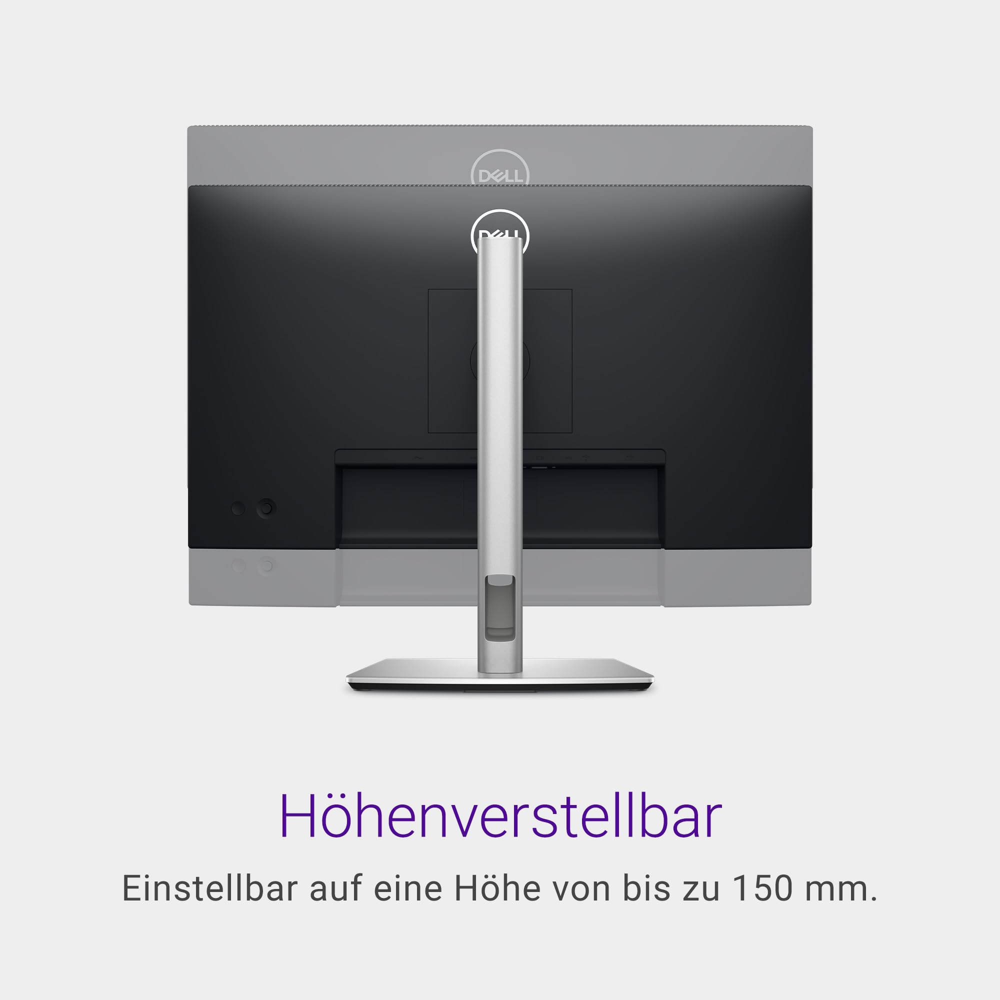 Dell P2425H 24 Zoll Full HD Monitor, 100Hz, IPS, 5ms, 99% sRGB, USB-C, DisplayPort, HDMI, VGA, Schwarz