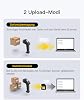 Inateck Barcode Scanner Bluetooth 2D 1D Wireless Handheld Scanner QR Code Scanner with Screen and Smart Base CMOS CCD Dual Module Larger Range Supports App SDK P8 SE