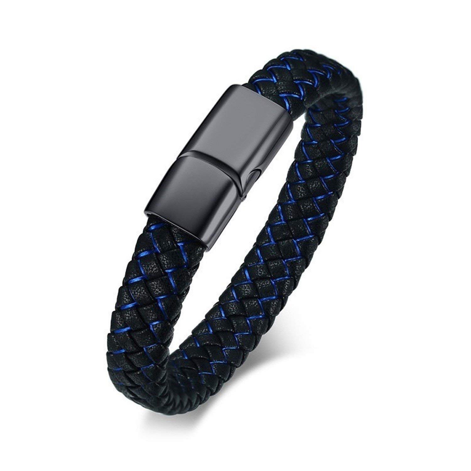 Zivom® Leather Silver Bracelet for Girls (Blue_20gm) (B084TNJ4QV) Amazon Price History, Amazon Price Tracker