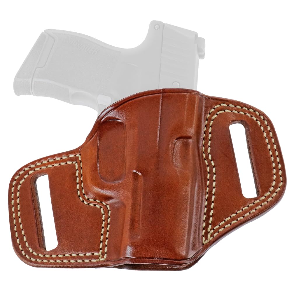 Galco Combat Master Leather Belt Holster Sig P365 STD & SAS RH Tan CM838