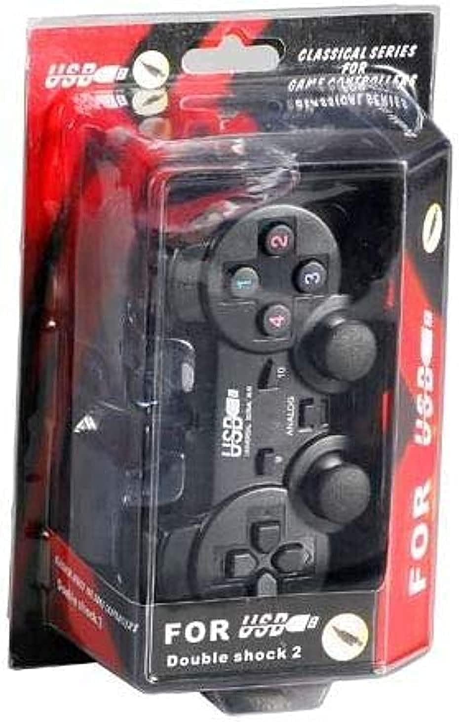 Double Shock 2 Wired Game Controller for PC/Laptop