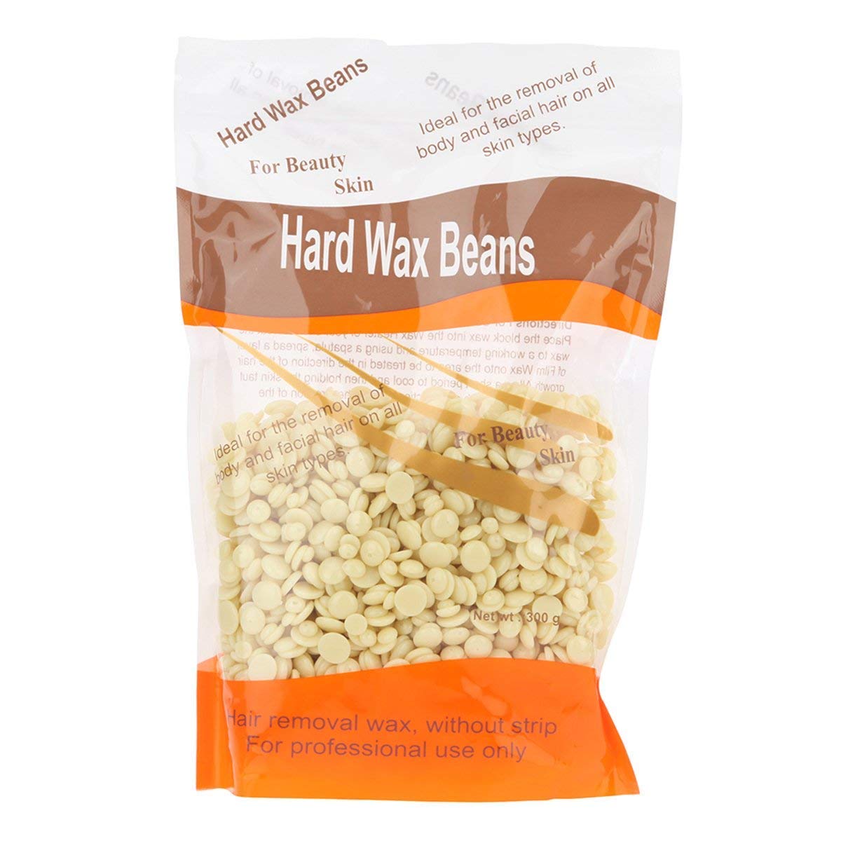 Hard Wax Beans for Hair Removal with Less Pain - Precious Face Waxing Beads for Eyebrow Shaping, Upper Lip, and Thin Facial Hair - Safe for Sensitive Skin (Yellow)