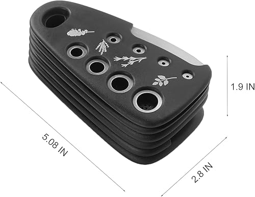 Miniatura 4 de Juego de 6 utensilios de cocina, utensilios de cocina que ahorran espacio, pelador de frutas y verduras, molinillo de ajojengibre, pelador de