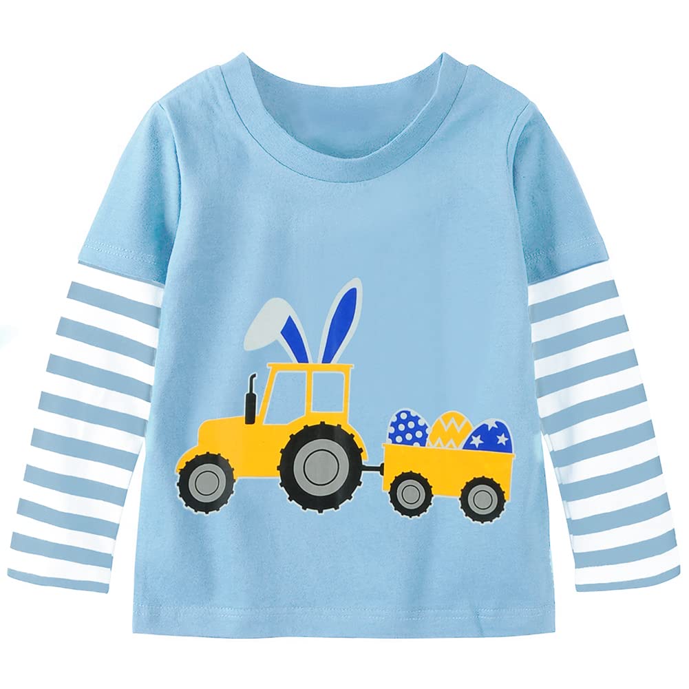 Little Hand Kids Easter T-Shirt Toddler Easter Egg Tee Long Sleeve Shirt