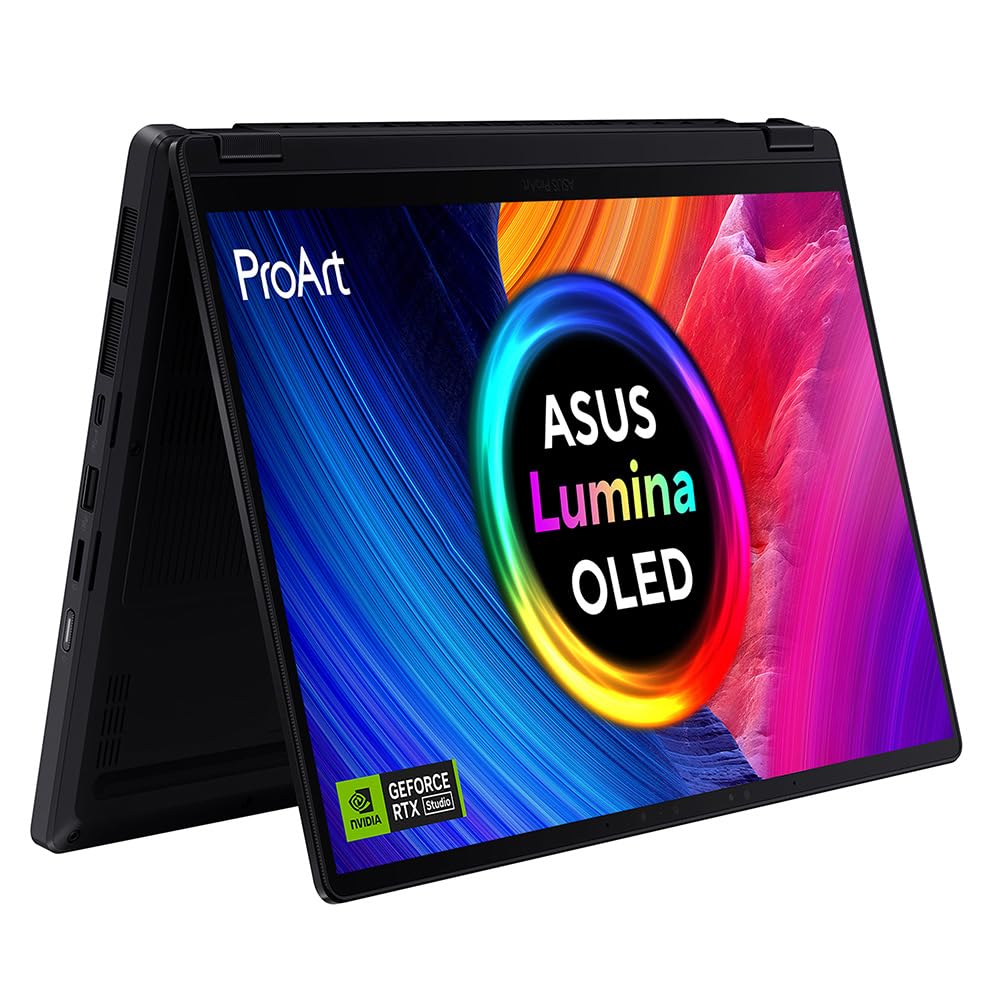 ASUSProArt PX13 HN7306WV 13.3' 3K OLED Touchscreen 2-in- 1 Laptop (AMD Ryzen AI 9 HX 370, NVIDIA GeForce RTX 4060, 32GB RAM, 1TB PCIe SSD, Backlit Keyboard, Windows 11, Wi-Fi 7) Includes Stylus Pen