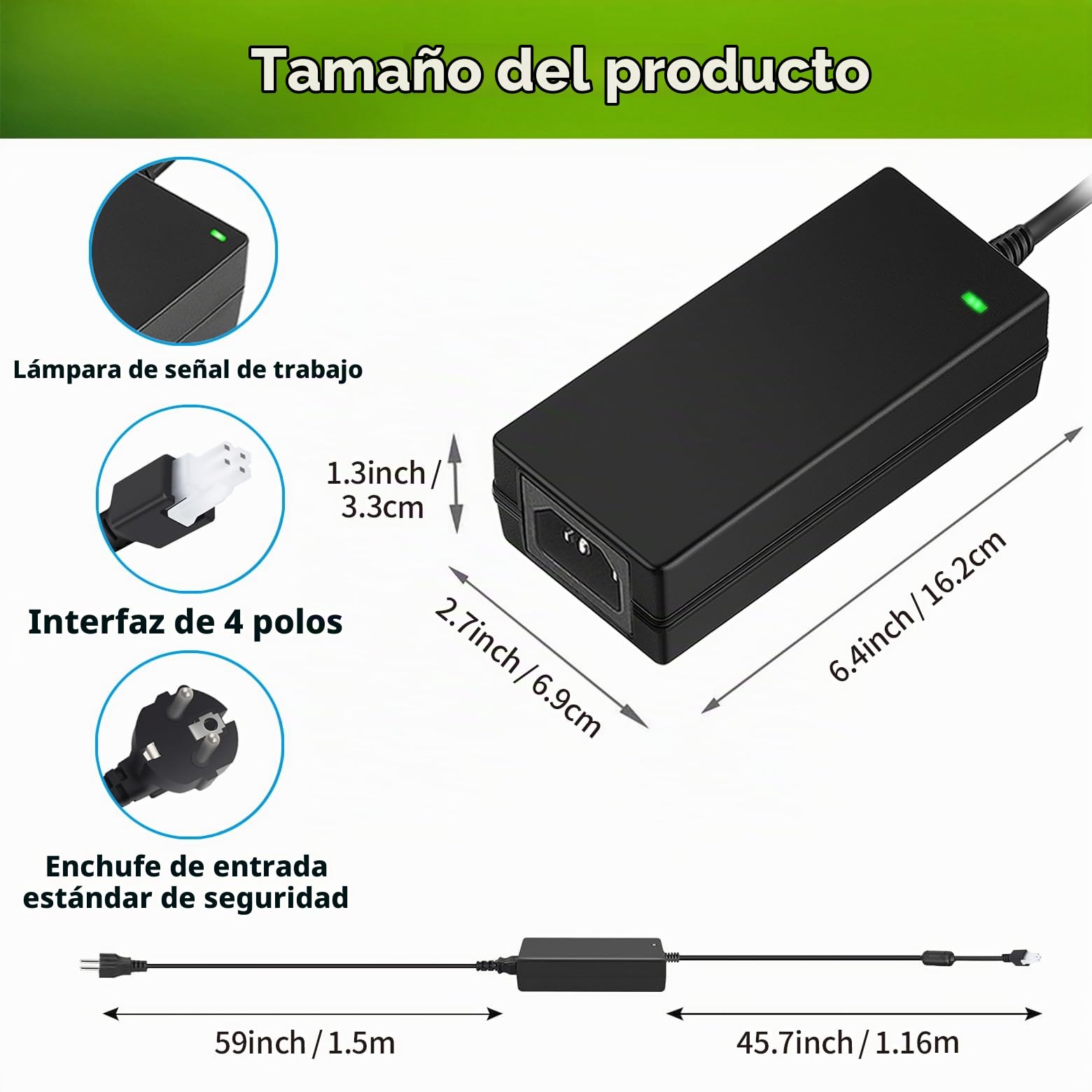 Lonnky Alimentatore 180W AC/DC Compatibile con Boost Kit 180 (8Nm) CSL DD e Gran Turismo DD Pro Endor6200-2400750p Endor6200-207050 Tensione Globale 100V-240V