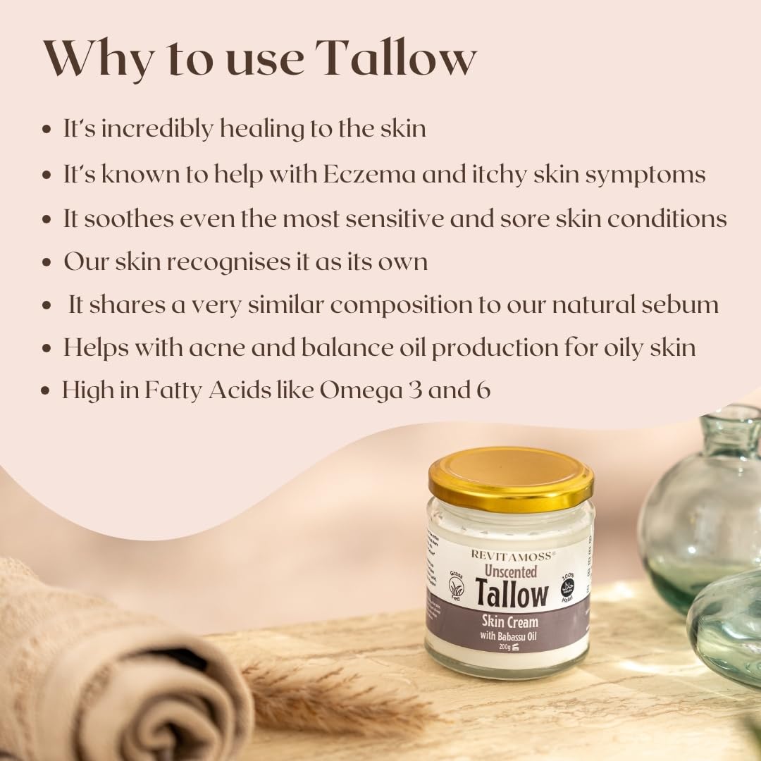 Whipped Tallow Moisturiser for Dry Skin, 200 g (Pack of 1) - Image 2