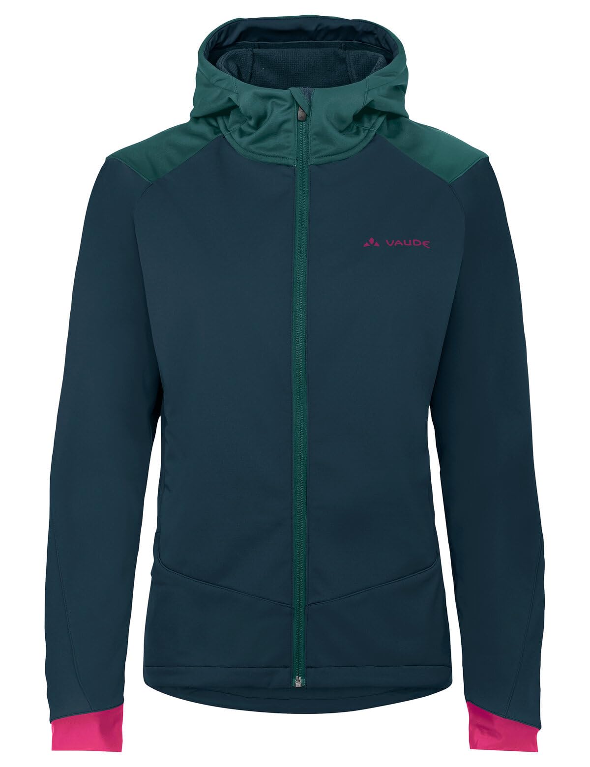 VAUDE Softshell Fahrradjacke Damen Qimsa – Wasserdichte & atmungsaktive Softshelljacke Damen, reflektierende Details, ideal fürs Radfahren im Herbst & Winter