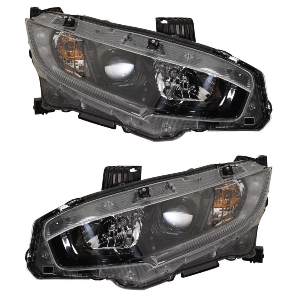 Amazon.com: kikubiou 2pcs Headlight Halogen Driver Passenger Side 