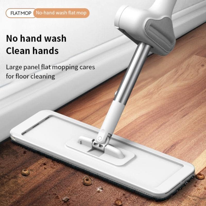 Floor Mop Microfibre Mop Kitchen Flat Mop for Hard Floors Laminate Vinyl Tile Wood Floor with Microfibre Refill Pad