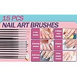 Artdone 35pcs Nail Art Pens brushes,Nail Art Tool Set,Nail Dotting Tools,Nail Dust Brush,Striping Nail Art Brushes for Long Lines,Nail Drawing Pen For Nail Design - Image 3