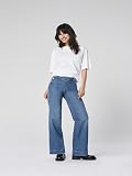ONLY Womens Female Jeans Mit Weitem Bein Hohe Taille Beinschnitt Onlmadison Hw Button Wide DNM Gen769Noos, Medium Blue (Medium Blue Denim), 30W / 32L UK - 2