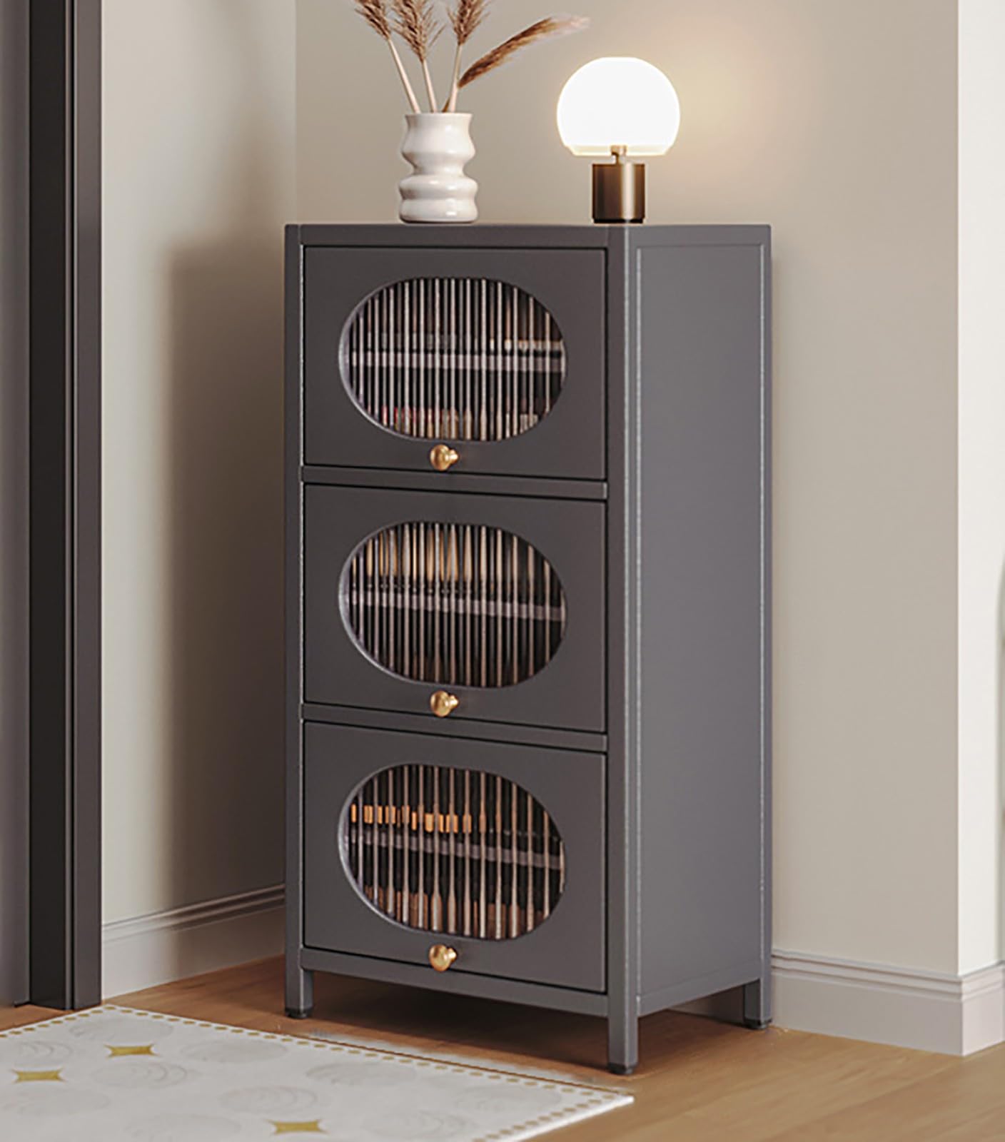 Meuble à chaussures pour entrée d'intérieur ou d'extérieur abrité
