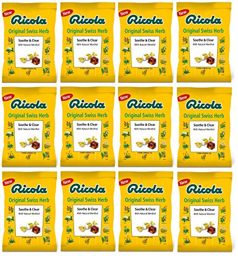 Ricola Original Swiss Herb Drops 70 g (Pack of 12)