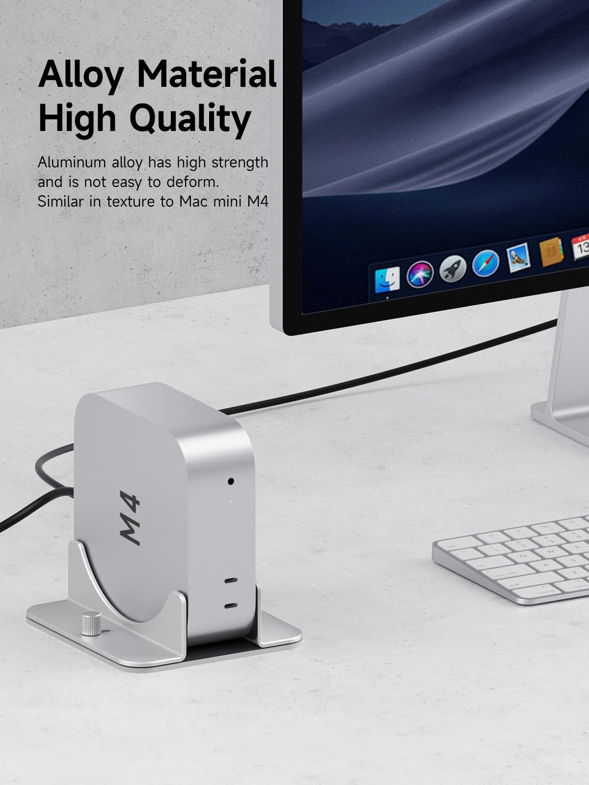 Hagibis Suporte vertical para Mac Mini M4, suporte de laptop de