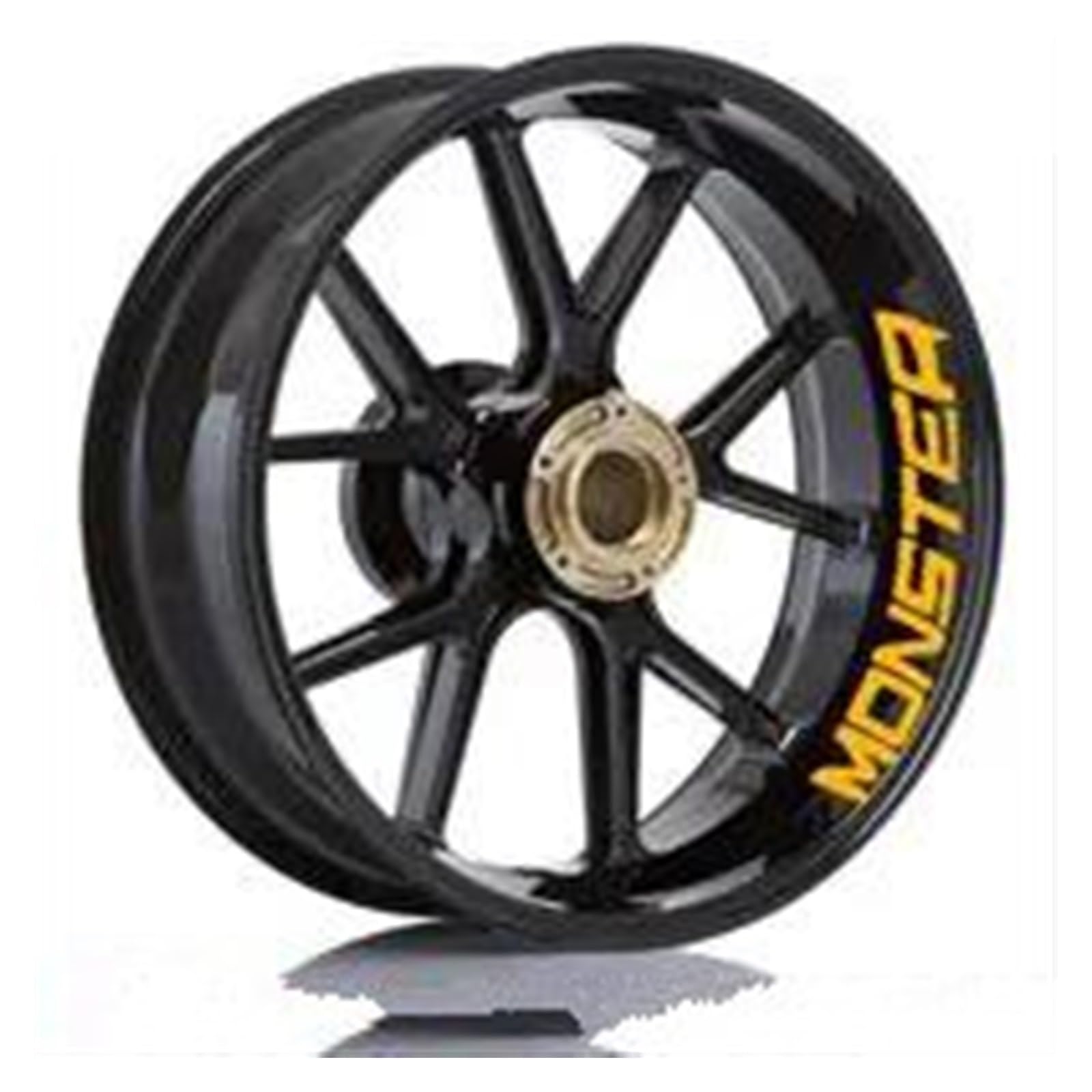 Motorcycle Rim Set Wheel Sticker Reflective Waterproof for Ducati for Monster 695 696 796 1100 1100S 797 821 795(Style 3)