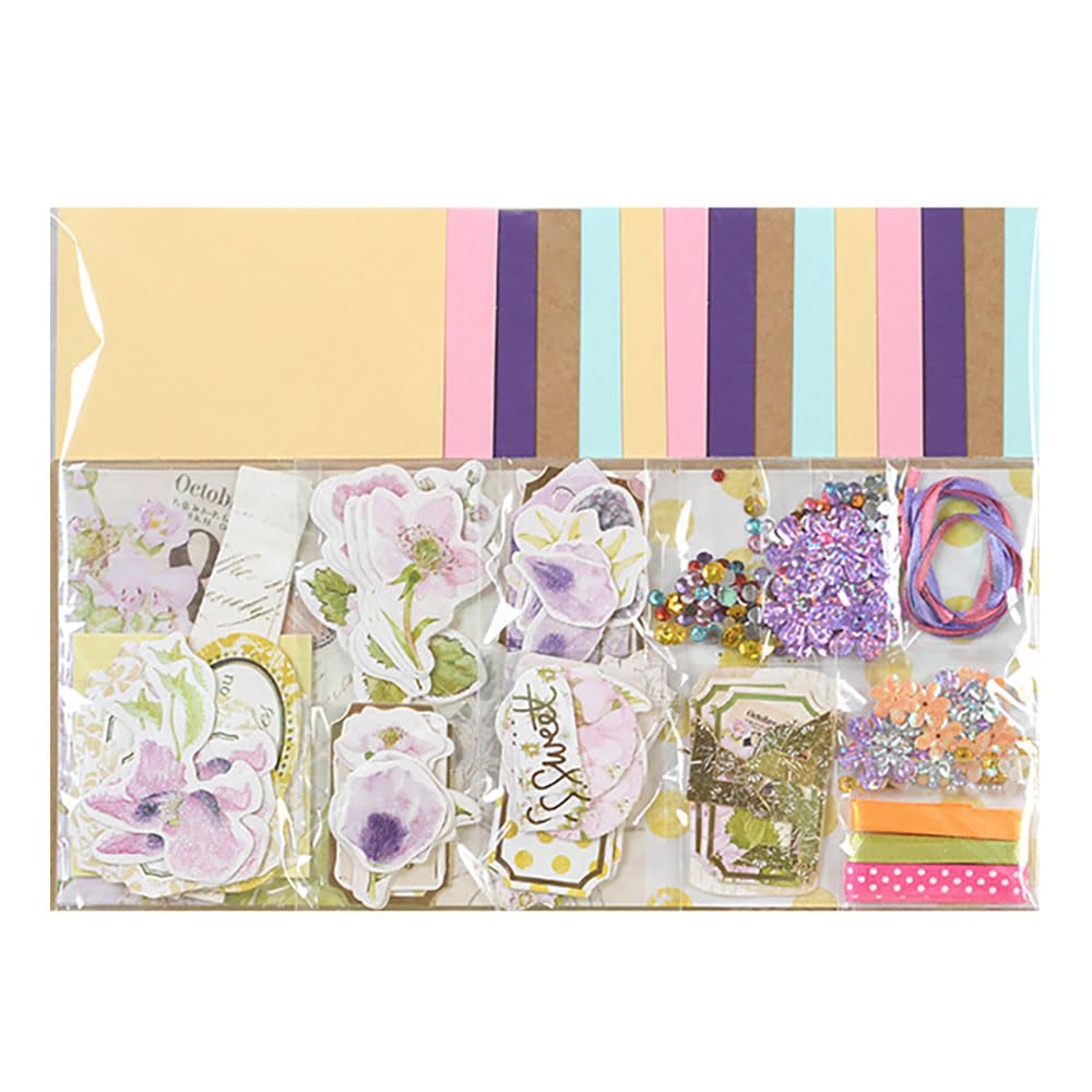Huralona Handmade DIY Greeting Card Kits Includes 15 Blank Cards 15 Colorful Envelopes with Decoration Accessories for Craft Birthday Thanksgiving