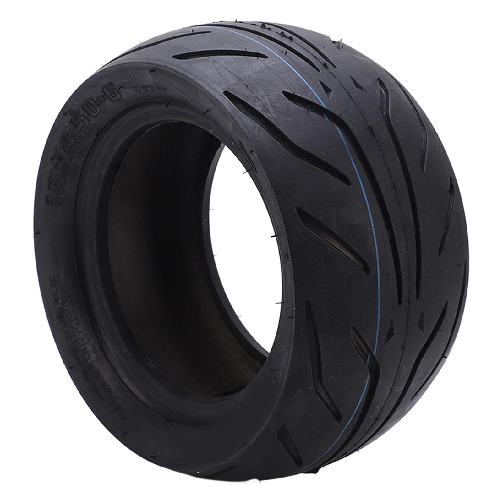 10x4,50 6 pneu sans tube à scooter électrique, scooter 10 pouces Scooter sans roue caoutchouc Remplacement extérieur épaisse de pneu à vide de la route