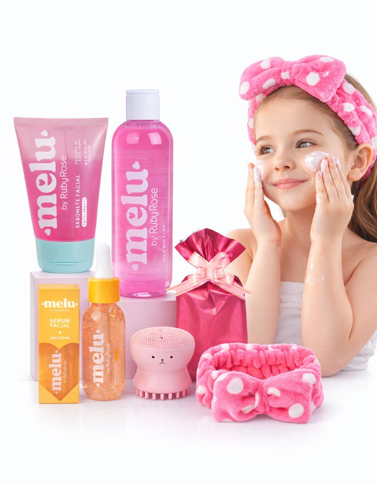 KIT SKINCARE Limpeza de Pele Adolescente Infantil Ganha Embalagem