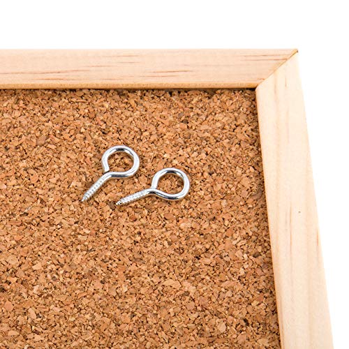 Desk Tech Small Cork Bulletin Board With Wooden Frame, 12 X 18 Inches, Beige #TOP2