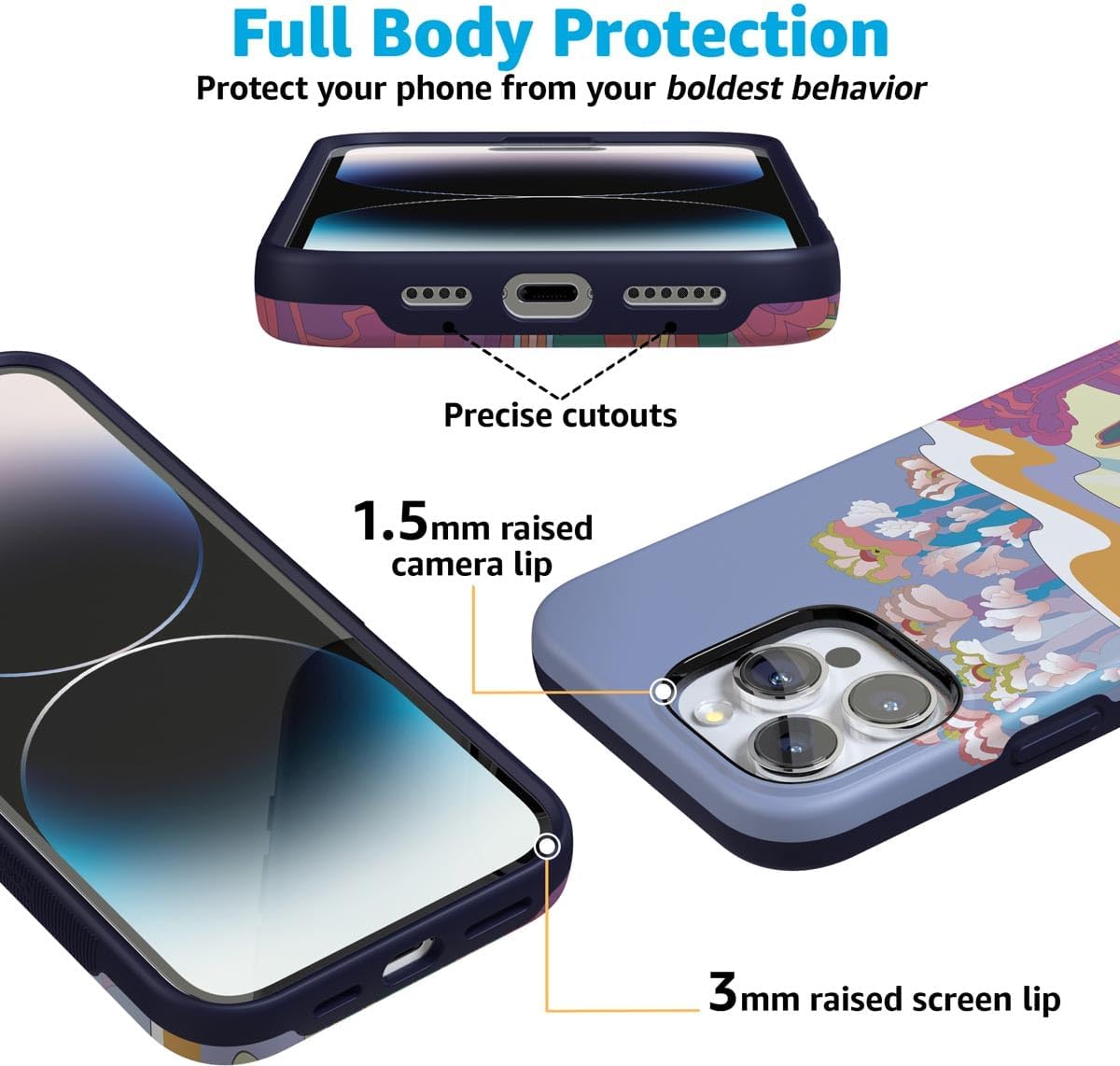 Casely iPhone 16 Pro Max Case | Beneath the Waves | The Beatles Yellow Submarine | Bold Protective Design | Compatible with MagSafe